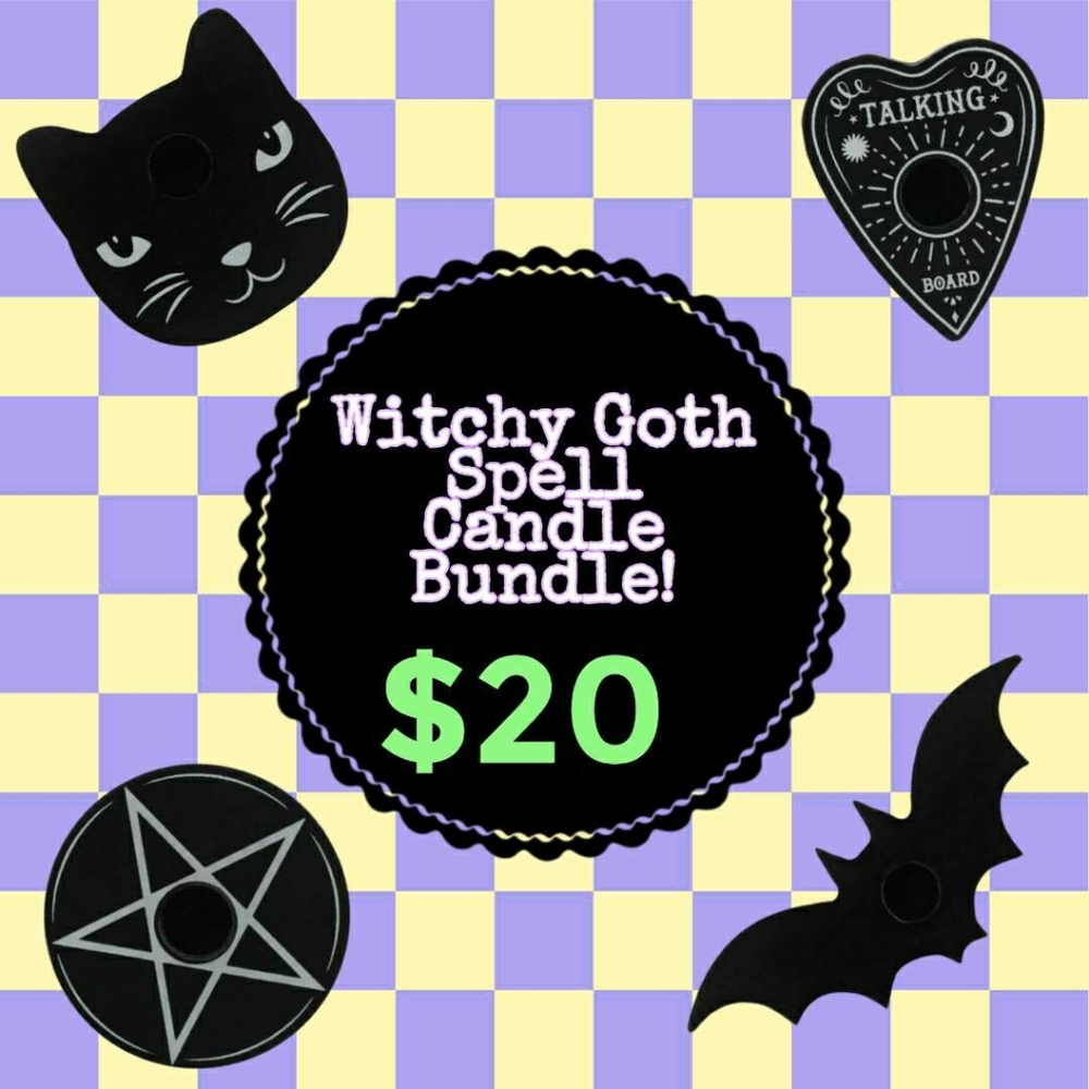 Bundle Deal! Four Spell Candle holders For $20.